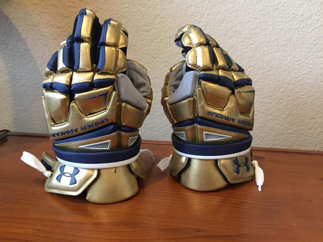 Notre Dame lacrosse team issue gloves. Size 13