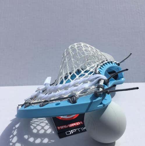BNWT Carolina Blue Maverik Optit HS strung w/ Stringer Shack G3 mesh