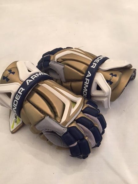 Notre Dame Lacrosse UA Team Issued Biofit Gloves