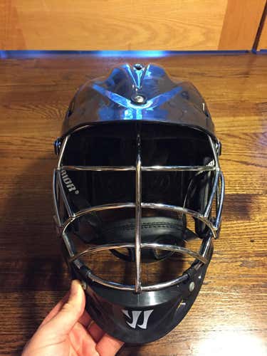 All Black Warrior T2 with Chrome Face Mask