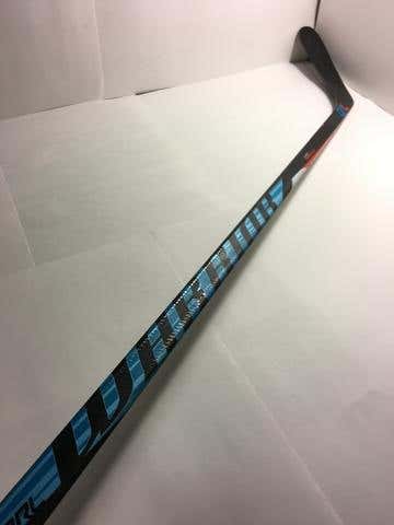 384 - USED LEFT HANDED WARRIOR QRL - 85 FLEX - GRIP - CURVE SIMILAR TO P92 - 62" TALL AGAINST THE...