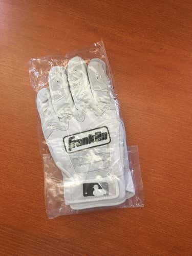 Brand new pro issue white Franklin batting gloves