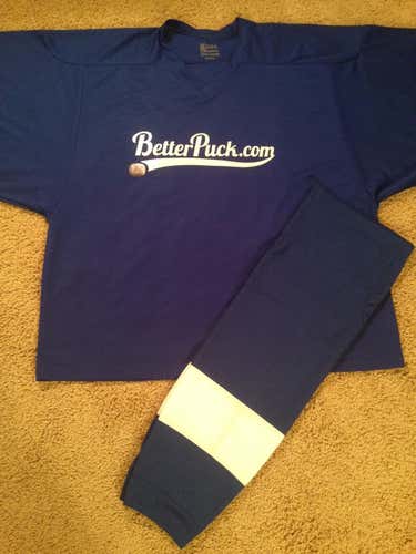 SET: KOBE Better Puck.com Logo Ice Hockey (Goalie) Jersey, Adult Size XXL ...