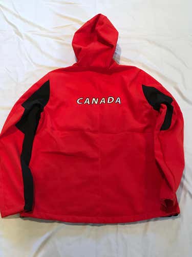 Large CANADA PATCH HOODY CAST OLYMPIC SOFT SHELL JACKET