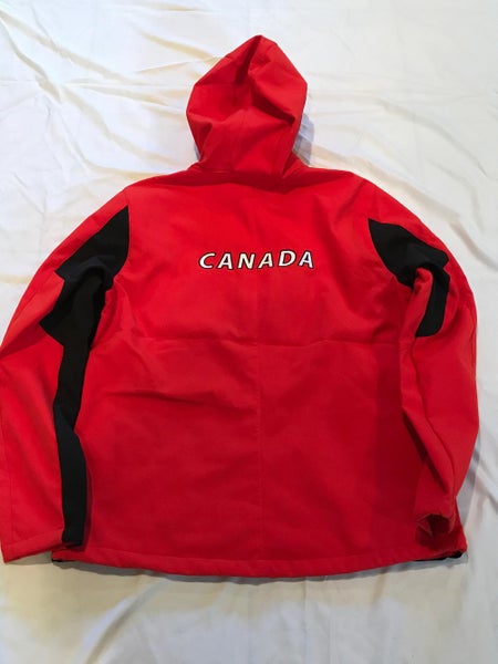 Large CANADA PATCH HOODY CAST OLYMPIC SOFT SHELL JACKET