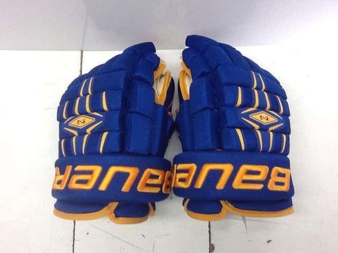 Bauer Custom University of Alaska Nexus Pro Hockey Gloves Senior 13" New