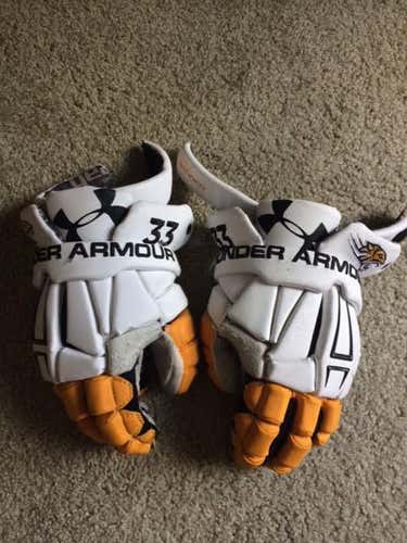 Custom Towson Game Worn Gloves