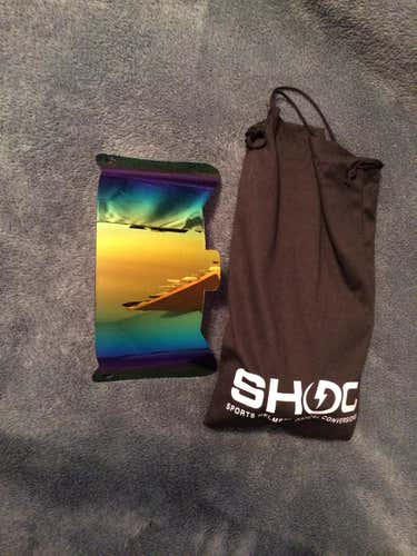 Orange iridium shoc visor