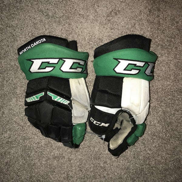 University of North Dakota Pro Stock NCAA CCM Tacks Hockey Gloves 14"