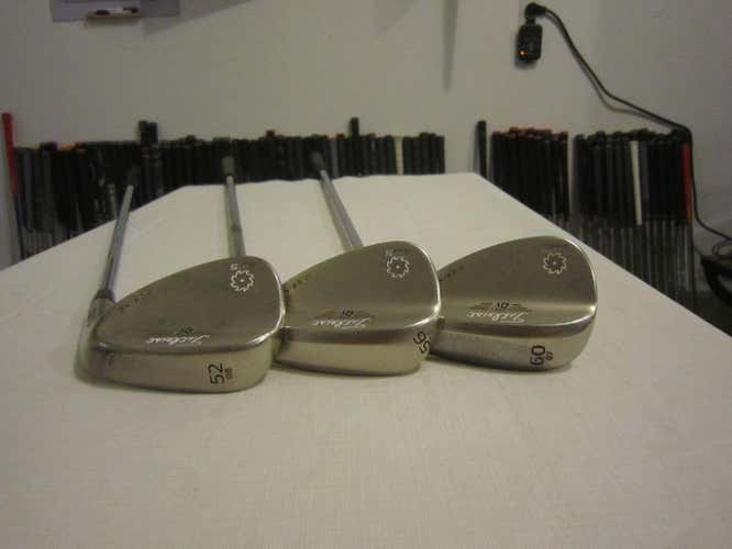 Titleist Vokey SM5 Gold Nickel Wedge Set SM-5 - 52* - 56* - 60* - Steel