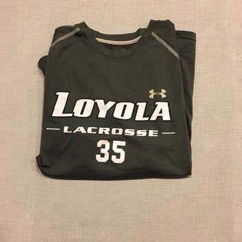 Team Issued Under Armour Loyola Lacrosse Shooting Shirt and shorts