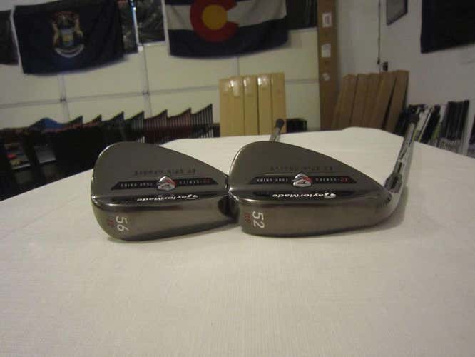 TaylorMade Tour Preferred EF Wedge Set E-F - 52* - 56* - KBS Steel - MINT - LH