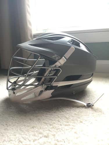 Matte Gray With Chrome R Helmet