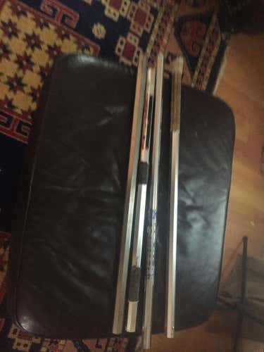 Used silver lacrosse shafts