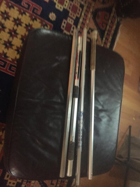 Used silver lacrosse shafts
