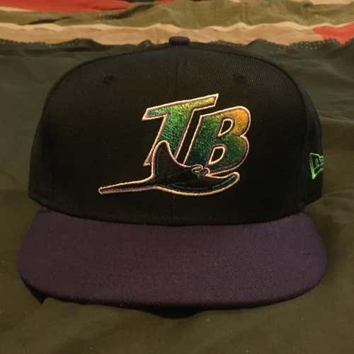 New Era Tampa Bay Rays Flatbrim Hat (7 3/8)