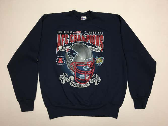 Vintage 1996 Super Bowl 31 New England Patriots Crewneck Sweatshirt XL
