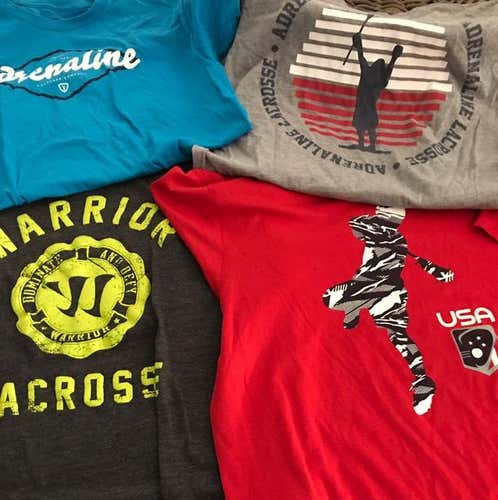 T-shirts  mixed Batch Of 4 Cool Lax T-shirts