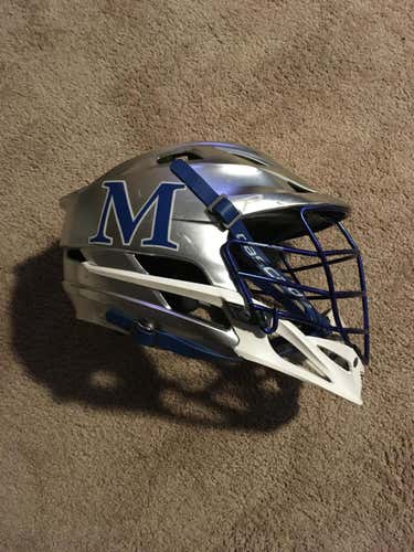 Chrome lacrosse helmet