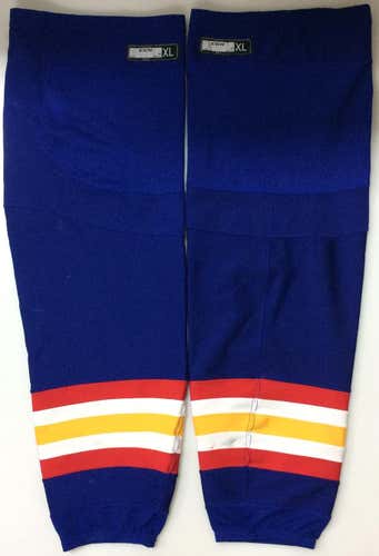 REEBOK CCM Edge Pro Stock Hockey Socks Norfolk Admirals Blue XL 5562