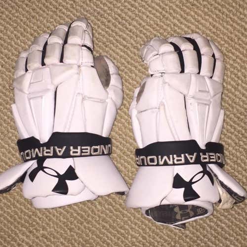 White UA Command Gloves 13"