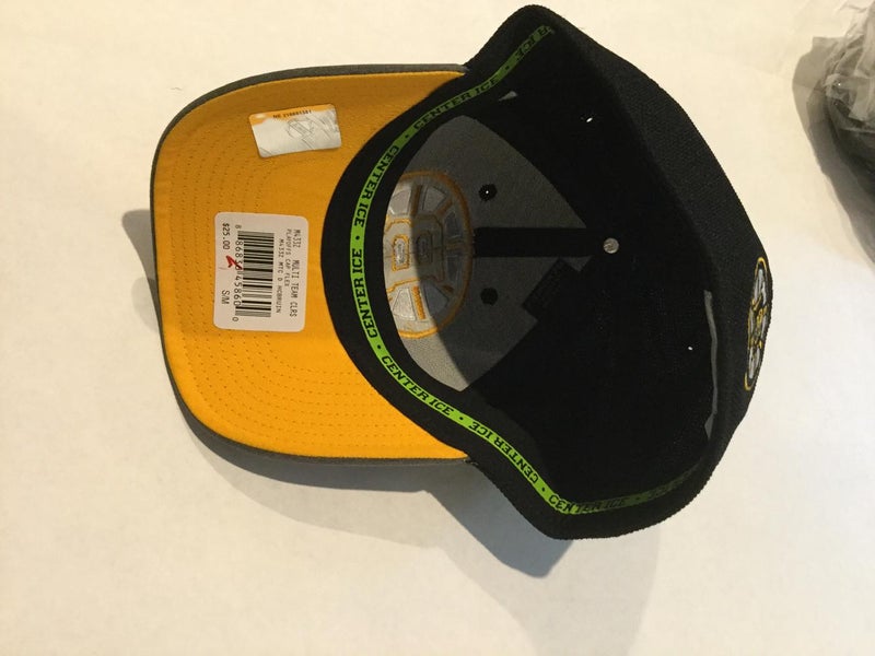 NWT Boston Bruins 2016 Winter Classic Reebok Fitted S-M Hat Cap NHL Hockey  Black