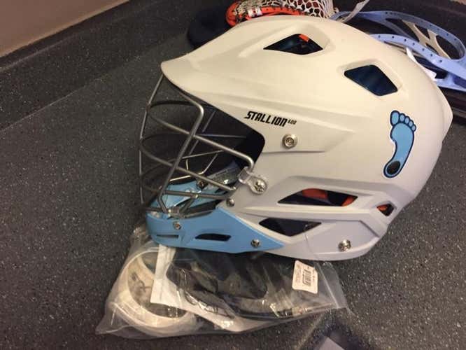 Brand New UNC Carolina Team Issued STX Stallion 600 Helmet With All Schmitt Accesories