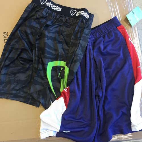 2 Pack Of adrenaline Lacrosse Shorts -youth Large- As Pictured