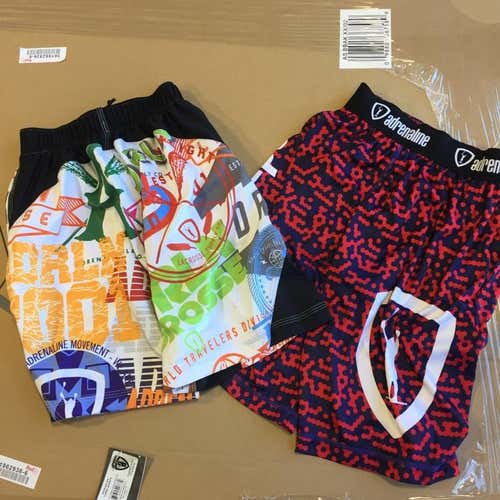 2 Pack Adrenaline Shorts - Youth Medium -pictured