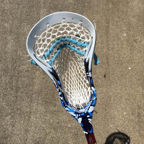 New Blue Camo Fade Warrior Razar X With Used Otter Mesh