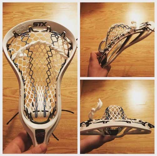 K18 U lacrosse head Like New strung with royal striker hero mesh