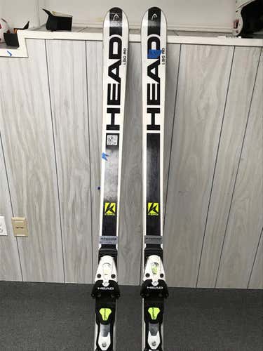 195 Head World Cup skis, with bindings