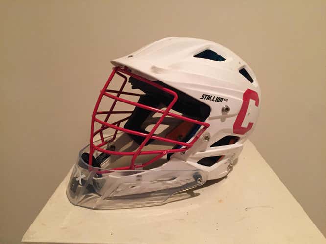 Cornell White STX Stallion helmet