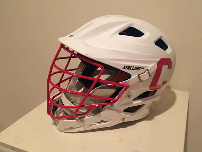 Cornell white STX Stallion helmet