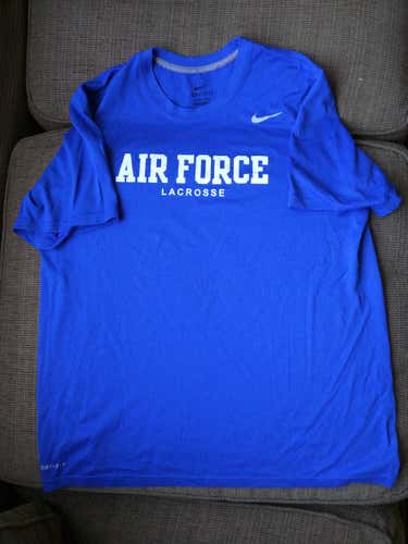 Nike Shortsleeve Dri-Fit Shirt - Air Force Lacrosse