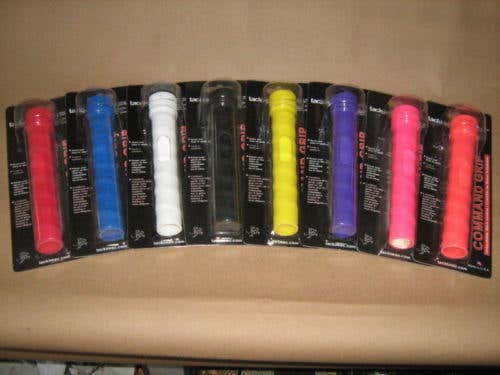 2 PACK TACKI MAC RIBBED COMMAND GRIPS RUBBER ALL COLORS