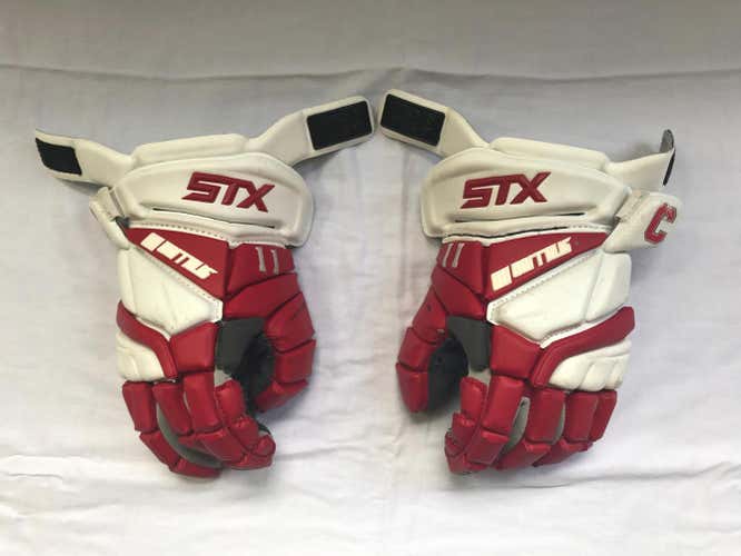Cornell Stallion Gloves- Red/White- #11