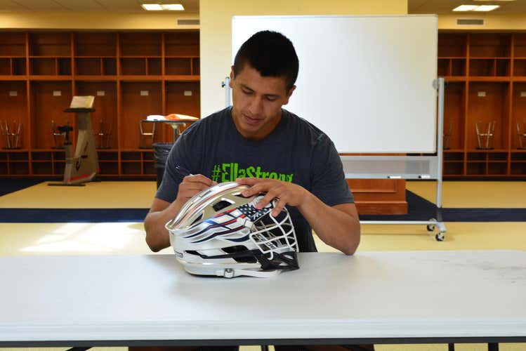 Lyle Thompson Game Worn Cascade R Helmet