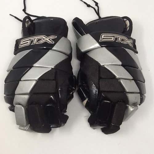 STX Cascade Black/ Silver Lacrosse Gloves