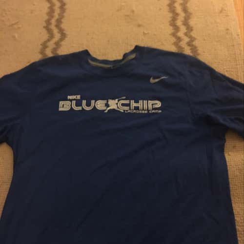 Blue Nike Blue Chip Lacrosse Did-fit Shirt