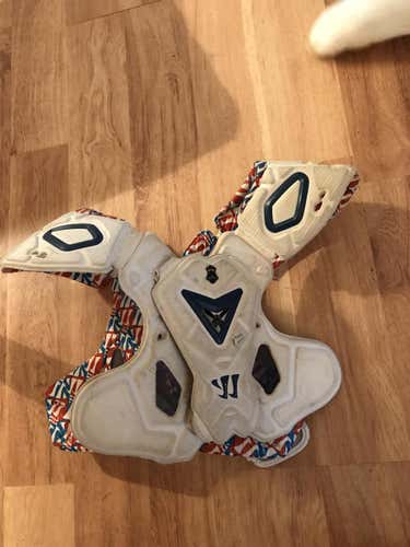 Warrior shoulder pads.