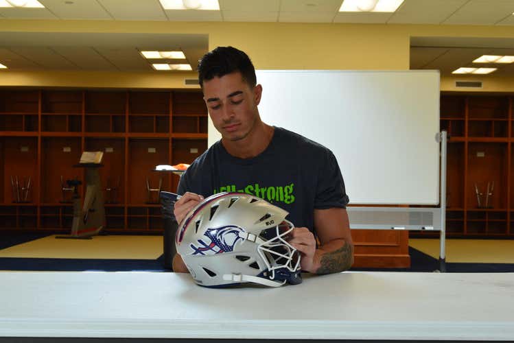 Josh Byrne Game Worn Warrior EVO Helmet