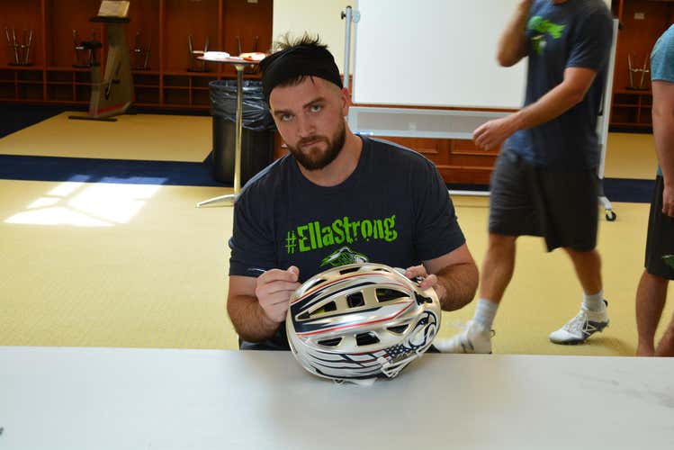 Michael Evans Game Worn Cascade R Helmet