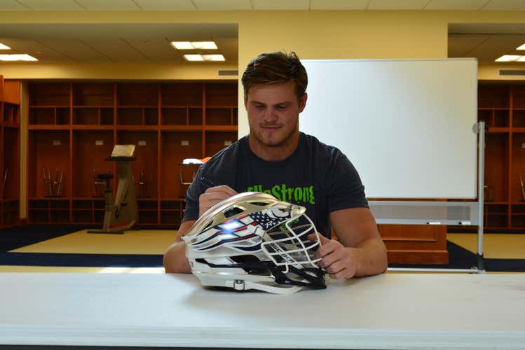 Colin Heacock Game Worn Cascade R Helmet