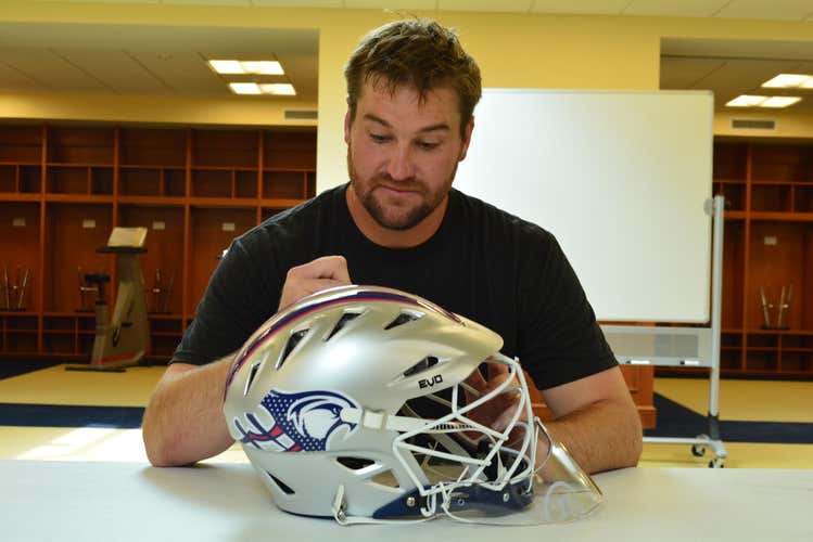 Brian Phipps Game Worn Warrior EVO Helmet