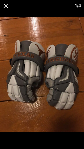 University of Texas at Austin Lacrosse Gloves "TEXS" "LONGHORNS"
