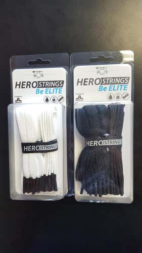 2 Packs of Hero Strings - 1 Black and 1 White