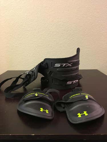 STX Box Rib Pads AND Under Armour Command Pro Bicep Pads