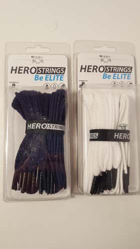 2 Packs of Hero Strings - 1 Navy, 1 White