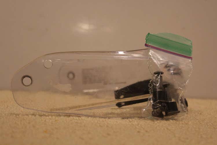 clear goalie neck guard and screws